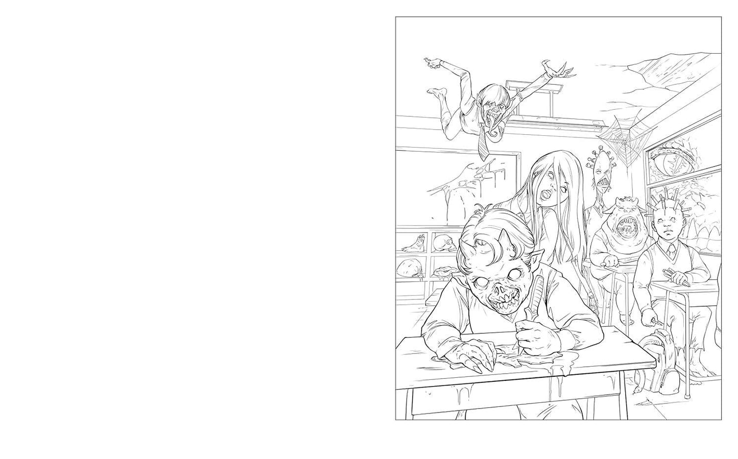 Coloring Book - Shocking Horror