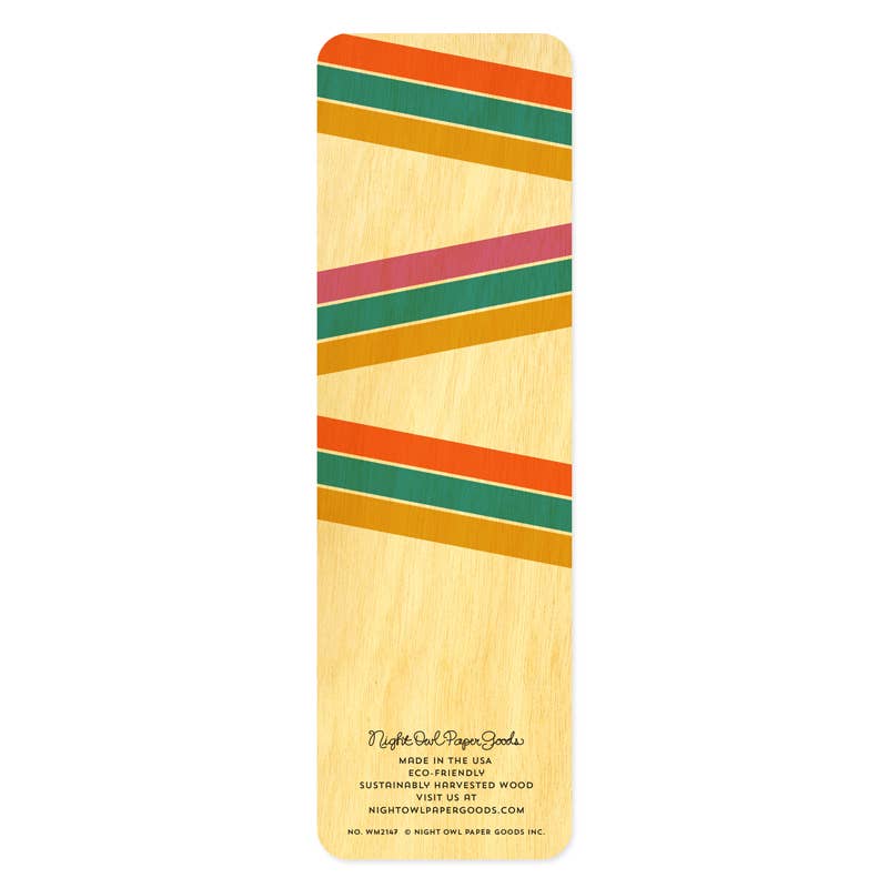 Night Owl Paper Goods - Read Every Day Wood Bookmark