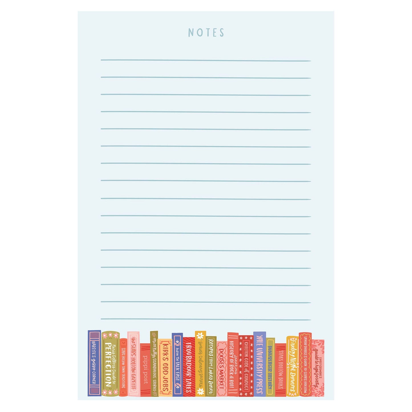 Notepad - Stars Hollow Bookshelf 4x6
