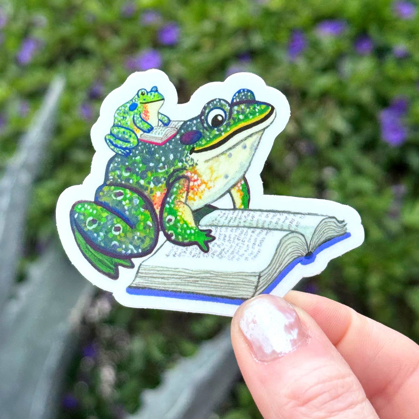 Book Frog Sticker