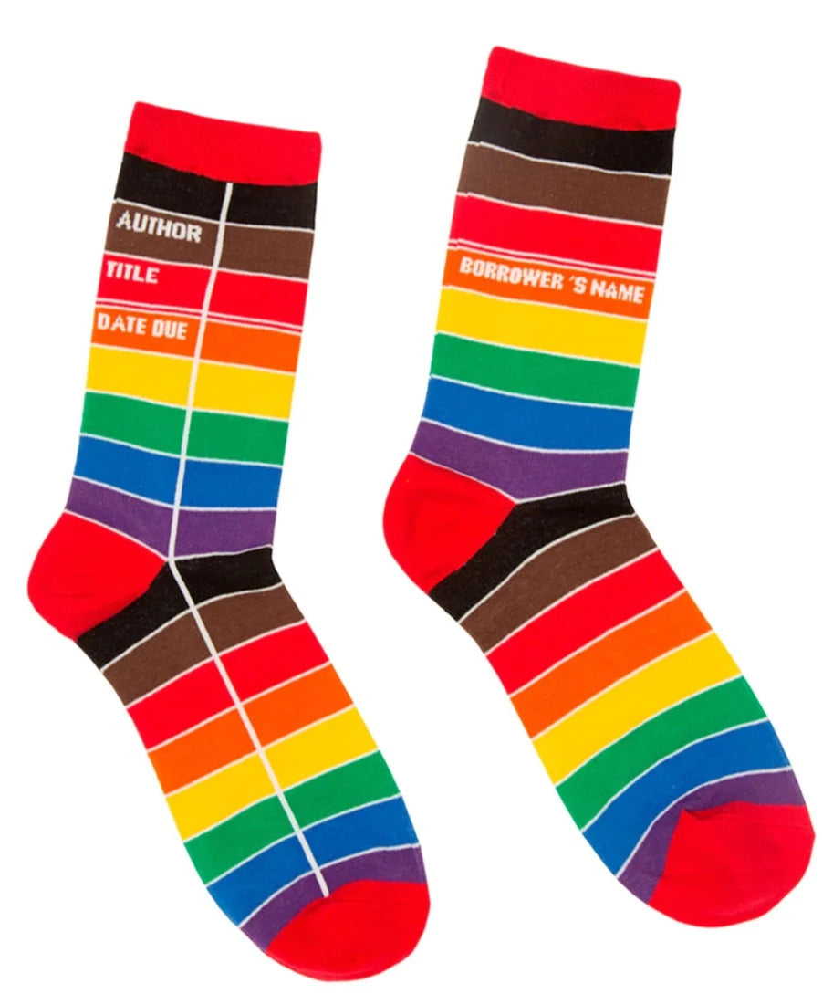 Library Card: Pride socks