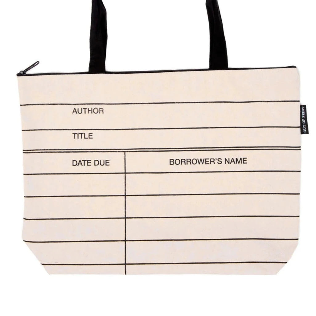 Out of Print - Library Card Market tote bag