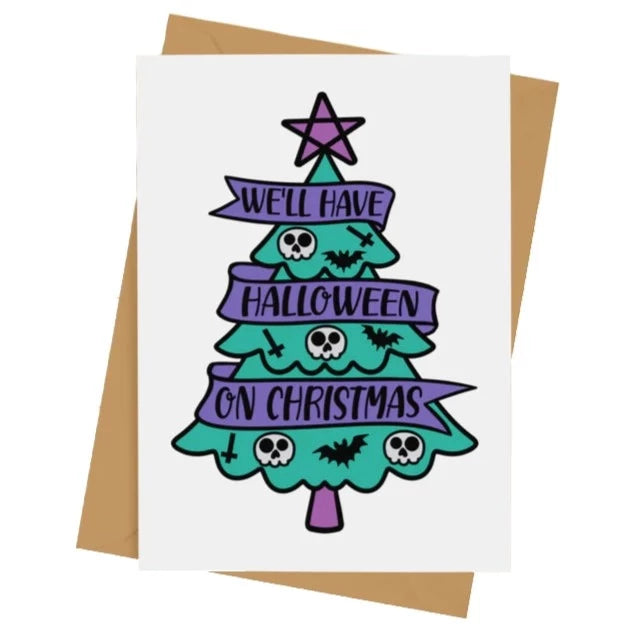 Indigo Maiden - We'll Have Halloween on Christmas Card