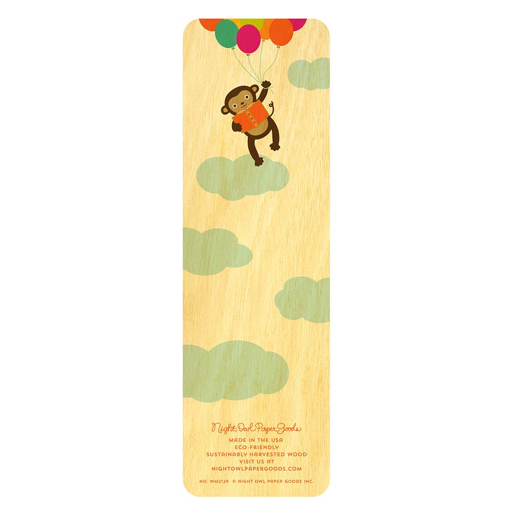 Night Owl Paper Goods - Reading Monkey Bookmark