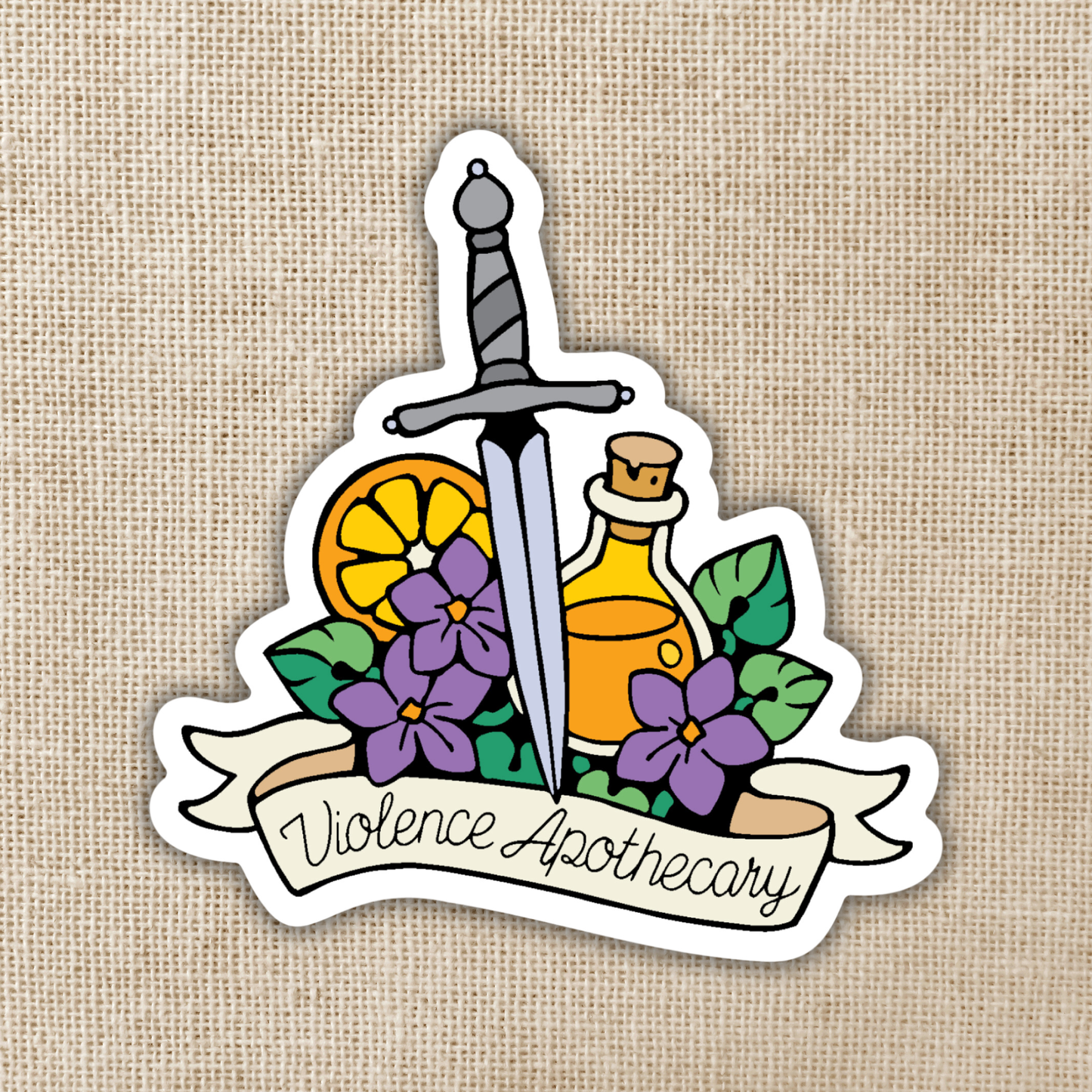 Fourth Wing - Violence Apothecary Sticker