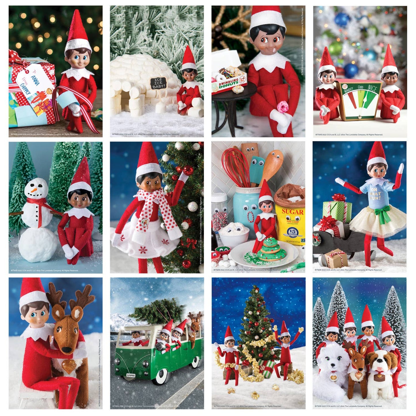 12 Days of Elf on the Shelf - Advent Calendar Jigsaw Puzzles