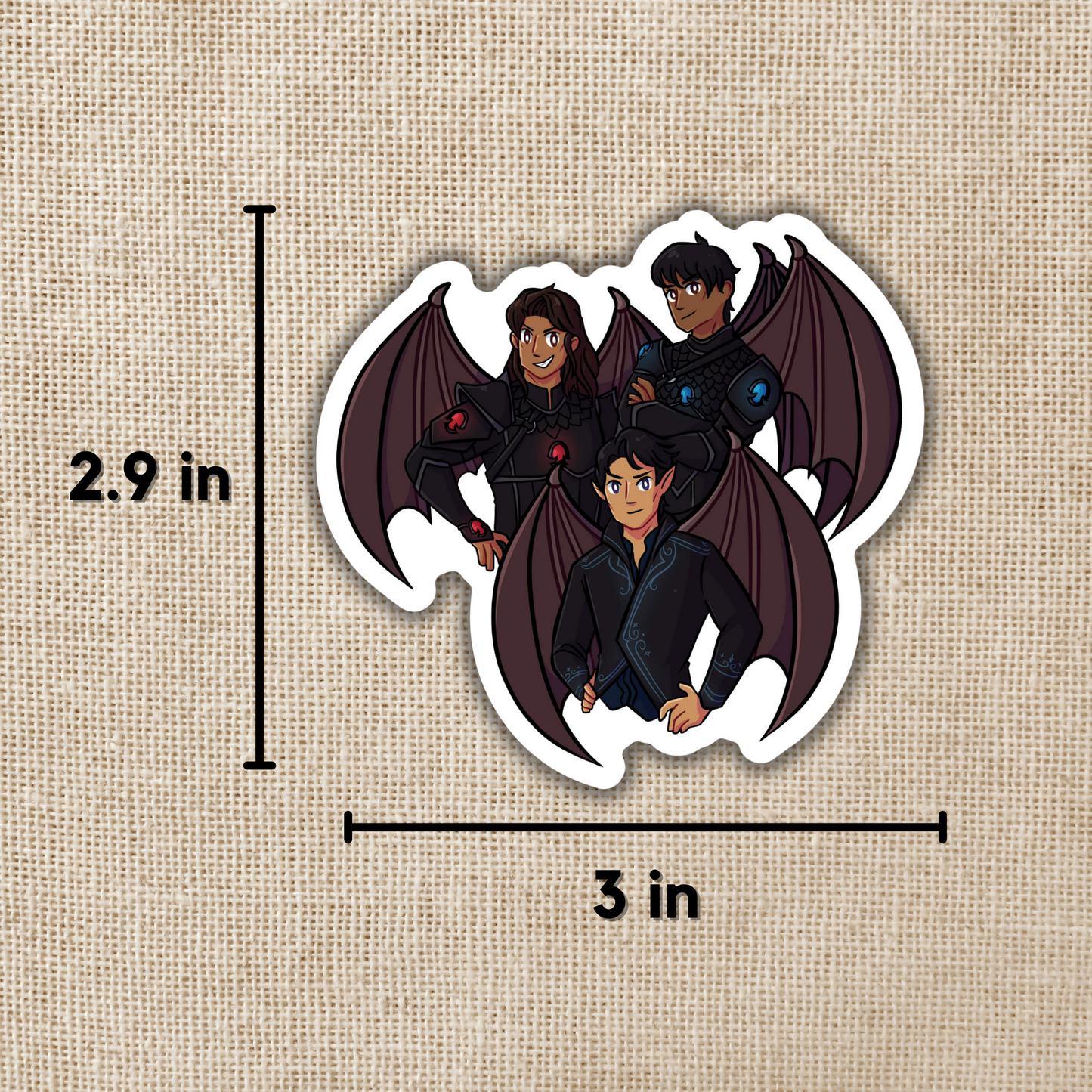 SJM - ACOTAR Bat Boys Illyrian Warriors Sticker