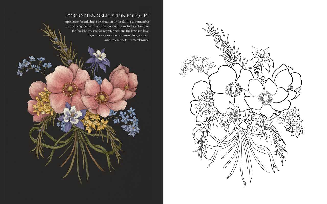 Coloring Book - Floriography