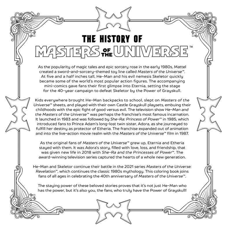 Coloring Book - Masters of the Universe: Revelation