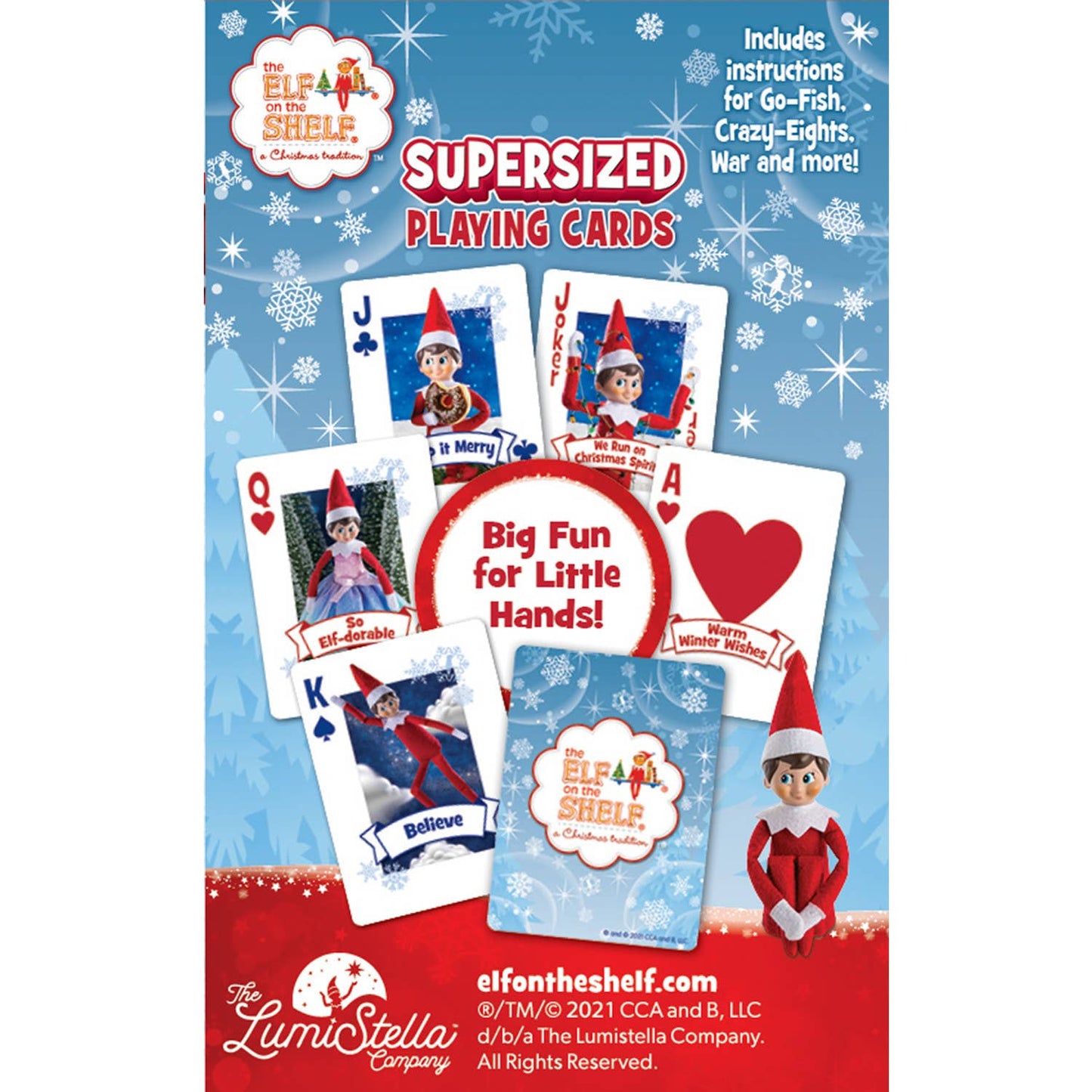 Elf on the Shelf - Supersized Playing Cards