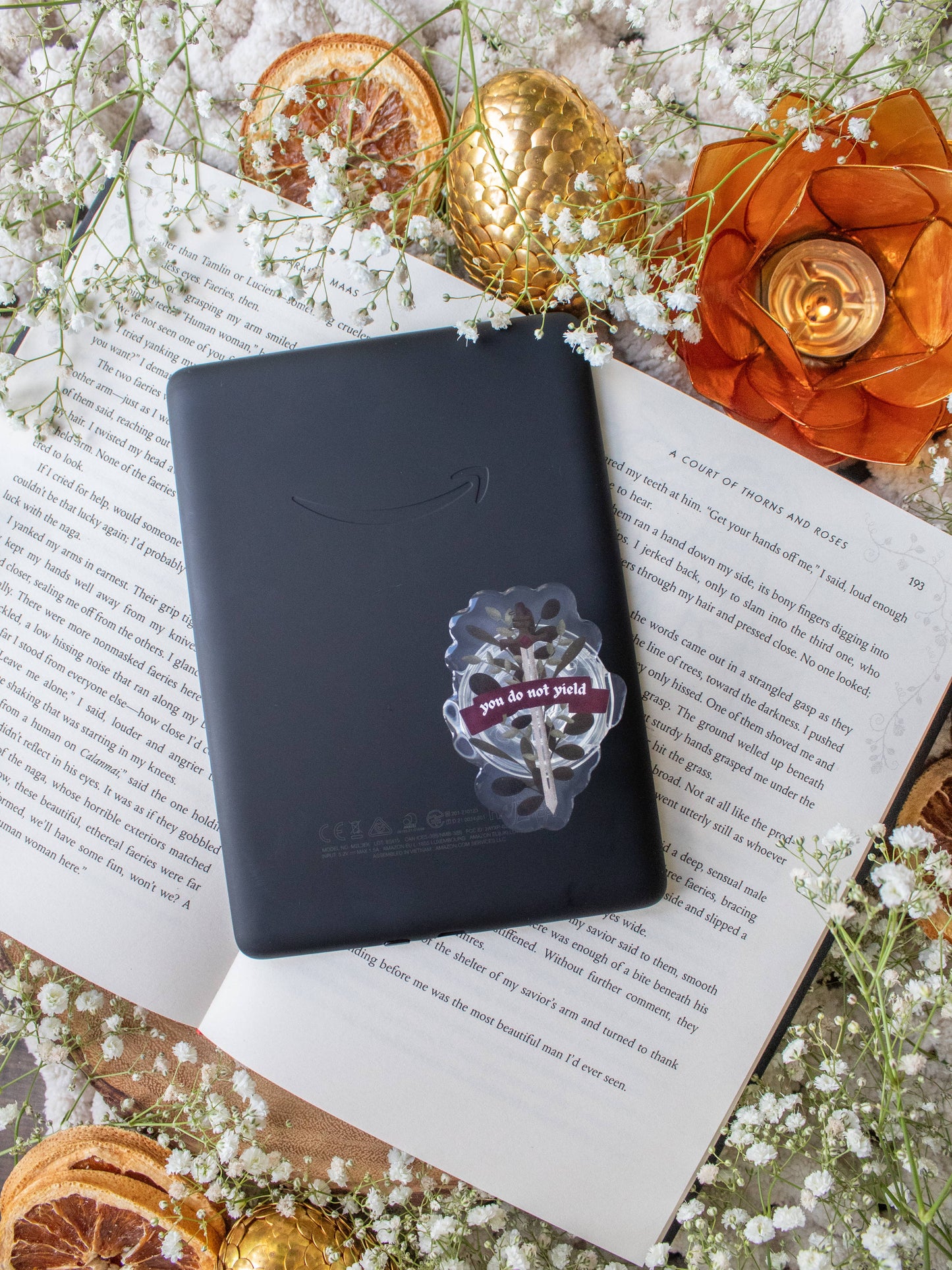 Kindle / Phone Grip - Throne of Glass You Do Not Yield