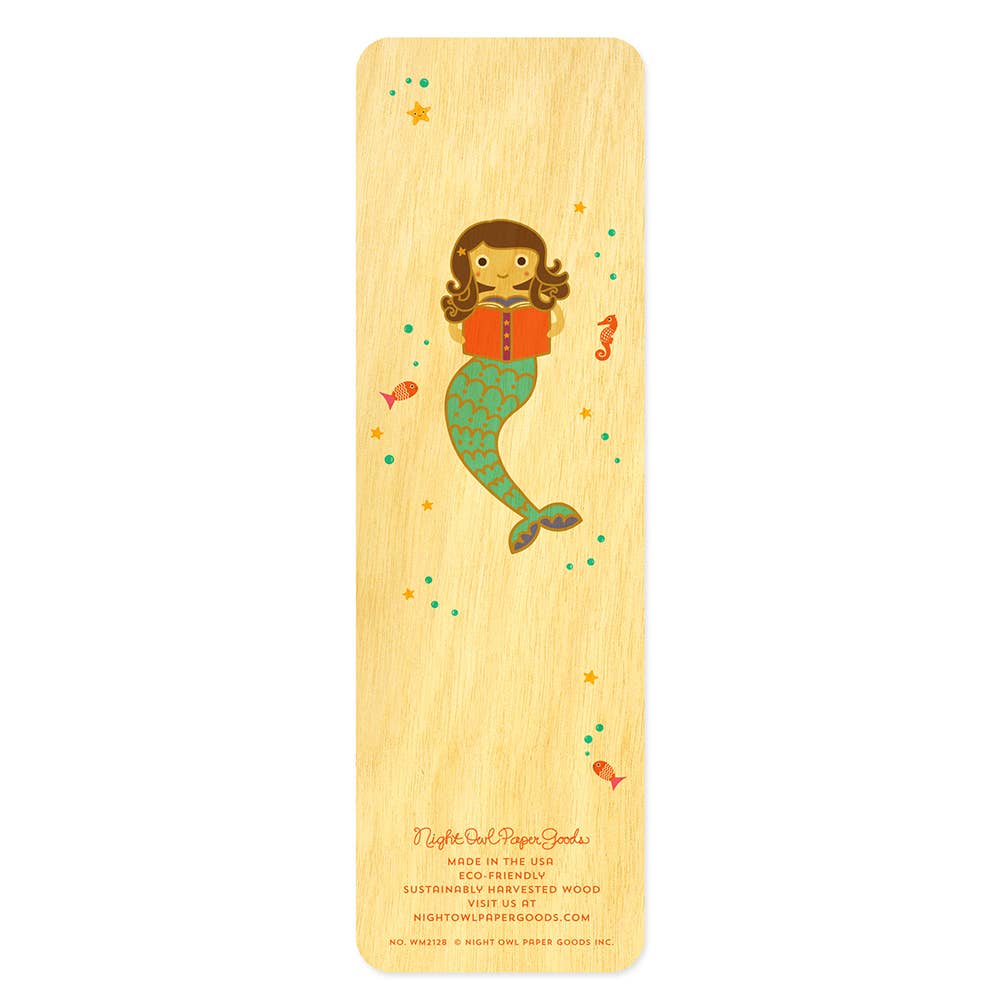 Night Owl Paper Goods - Reading Mermaid Bookmark