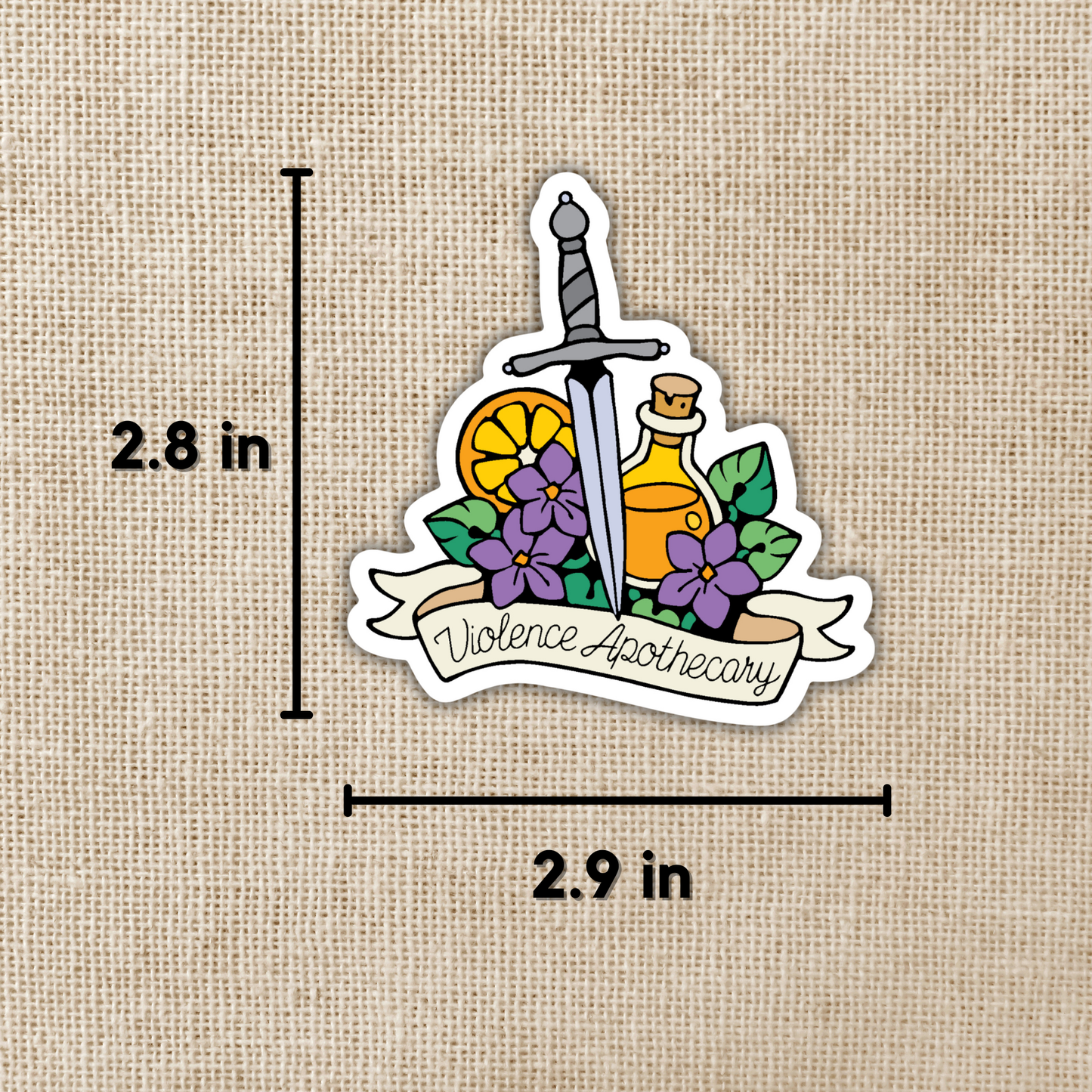 Fourth Wing - Violence Apothecary Sticker