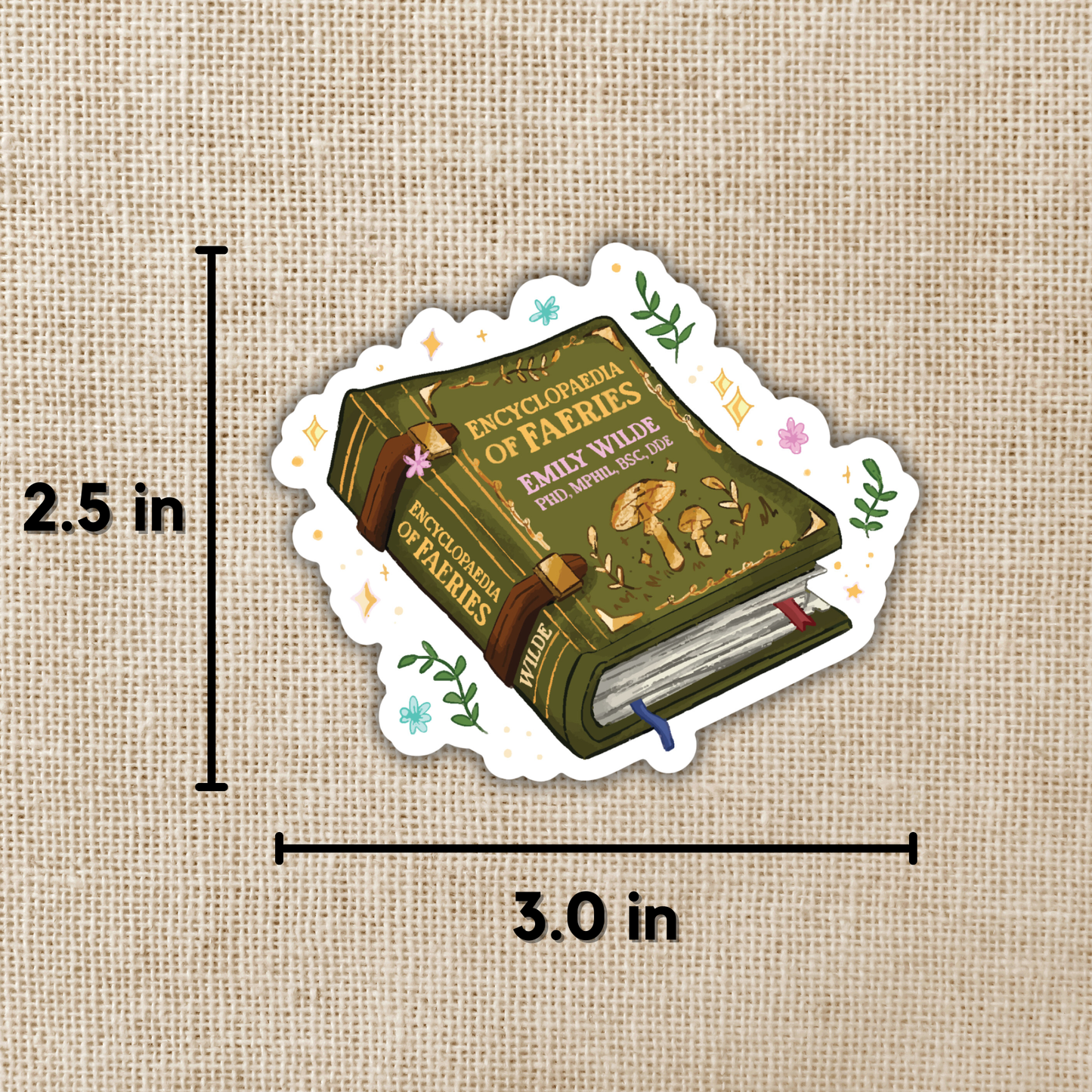 Encyclopaedia of Faeries Book Sticker | Emily Wilde