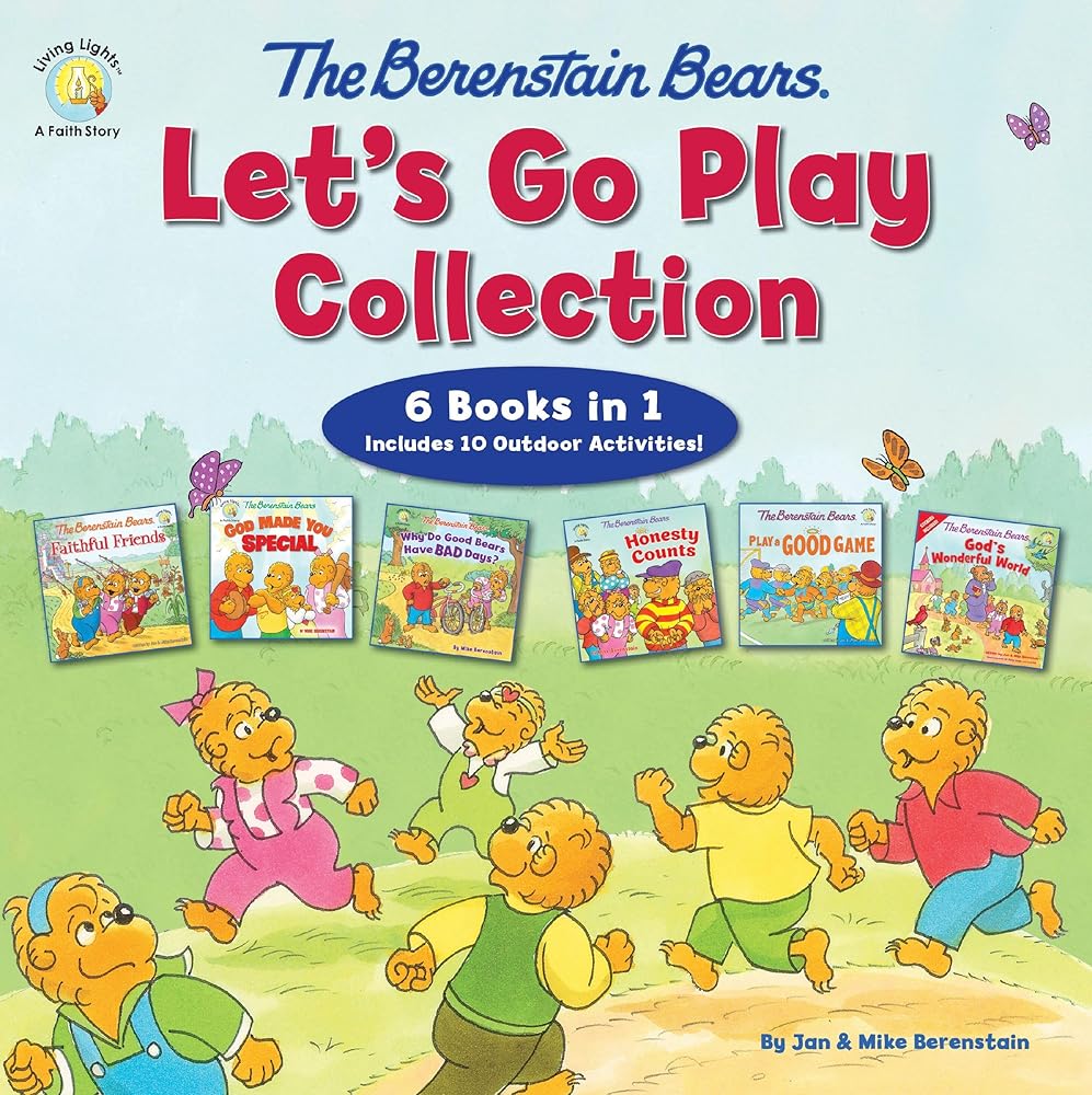 The Berenstain Bears Let's Go Play Collection: 6 Books in 1 (Berenstain Bears/Living Lights: A Faith Story) cover image