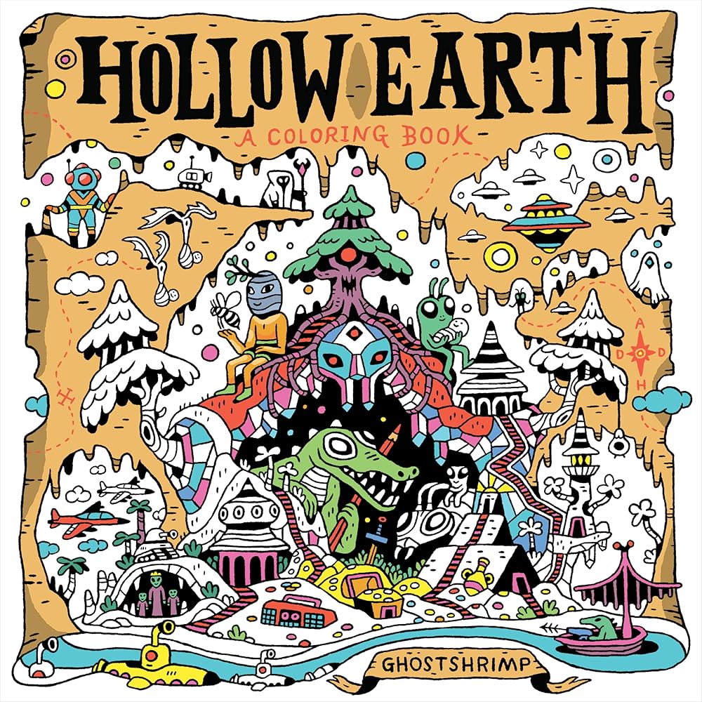 Hollow Earth: A Coloring Book cover image