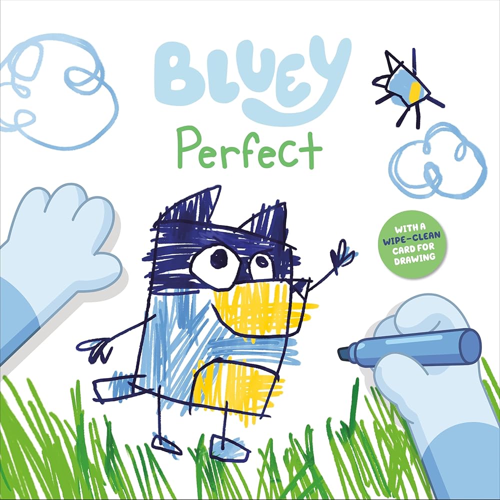 Bluey: Perfect: With a wipe-clean card for drawing cover image
