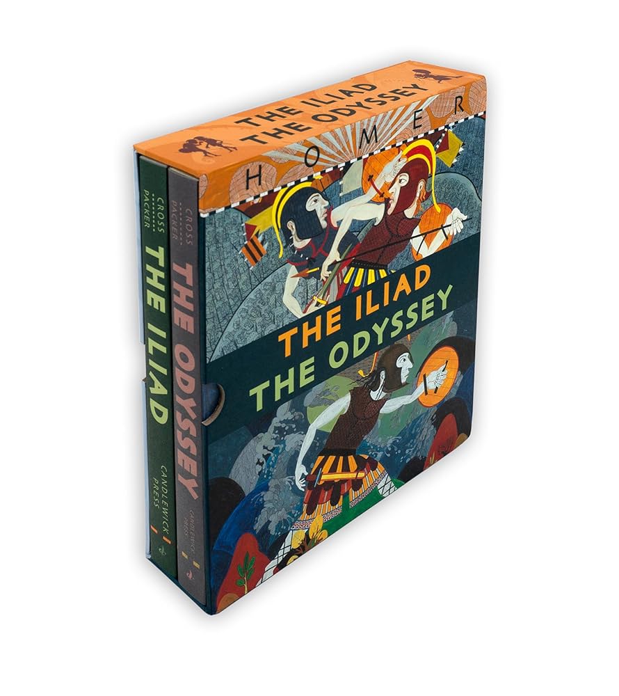 The Iliad/The Odyssey Boxed Set: (Two Illustrated Epic Retellings of Homer's Greek Myths Featuring Gods, Heroes, Battles, and Legendary Journeys for Young Readers and Mythology Fans) cover image