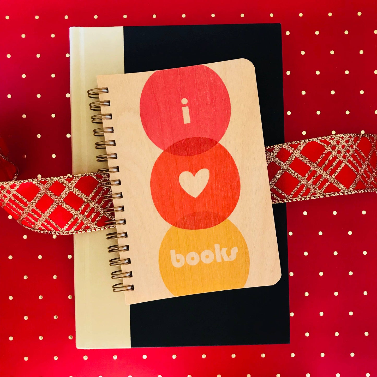 Night Owl Paper Goods - Love Books Wood Notebook