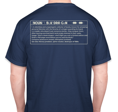 Adult Book Dragon TAB T-shirt