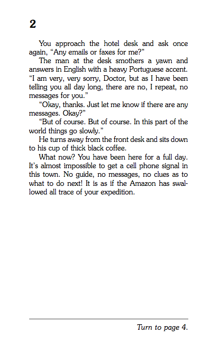 Lost On The Amazon - Choose Your Own Adventure