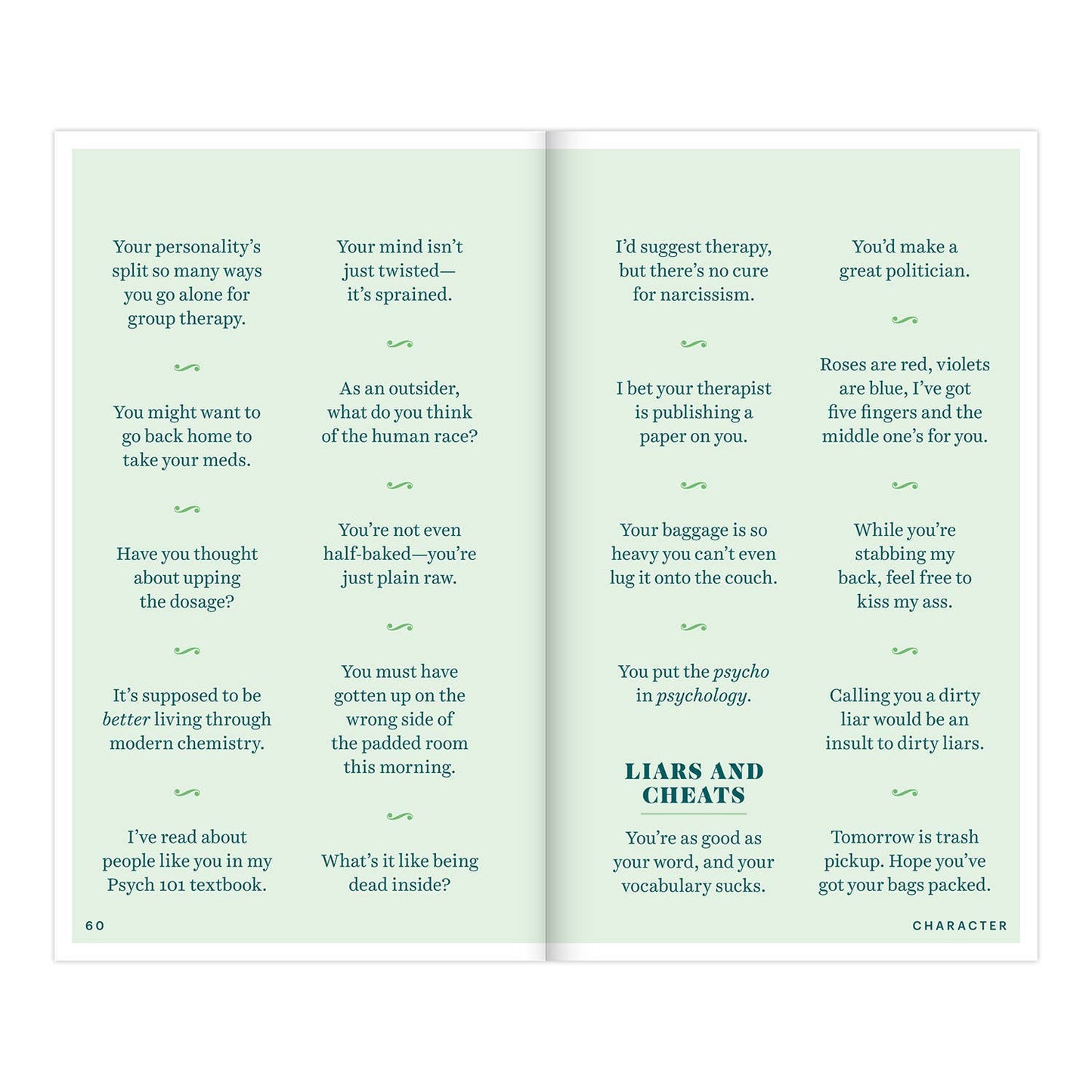 Insults & Comebacks Lines for All Occasions: Paperback