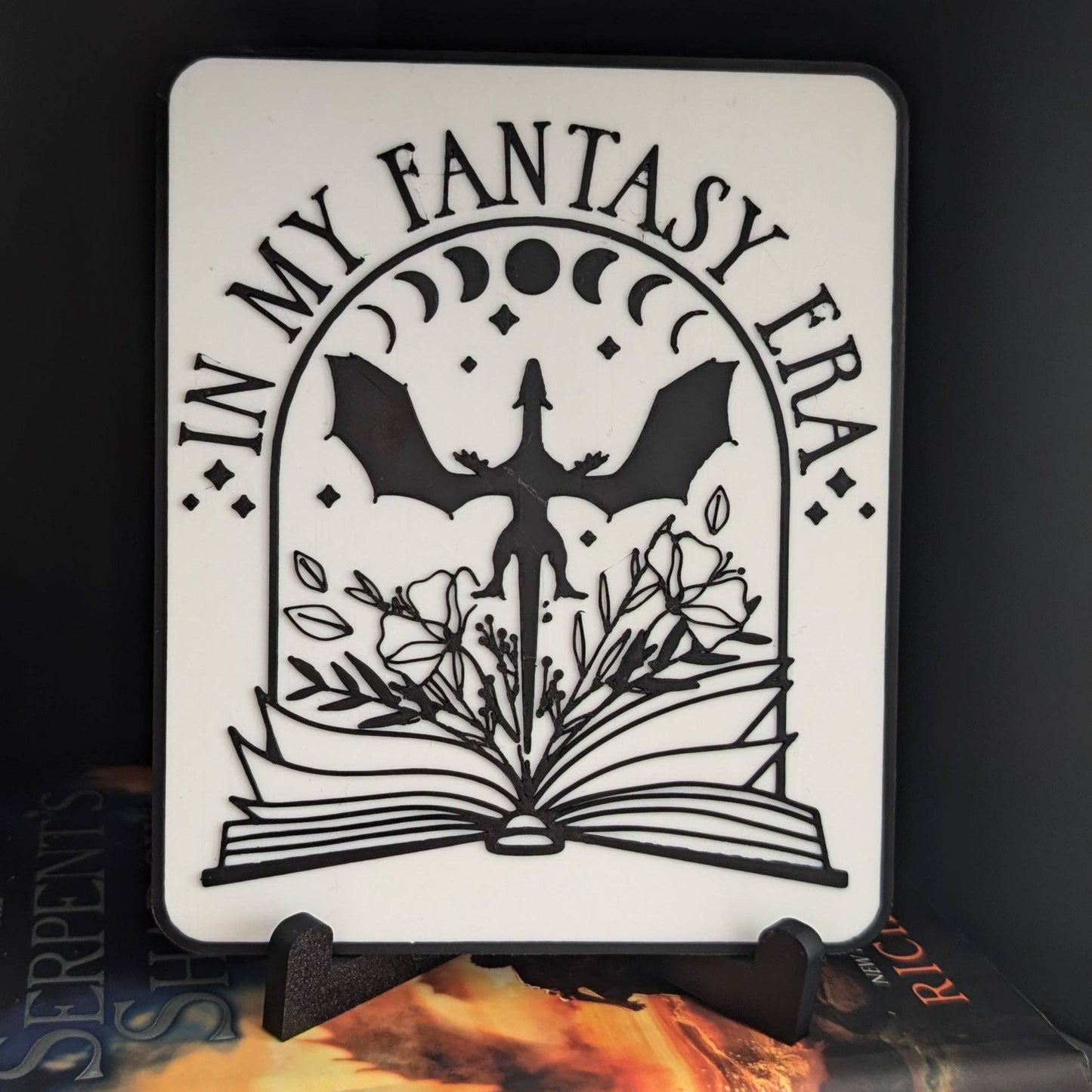Bookshelf Sign: Black Dragon