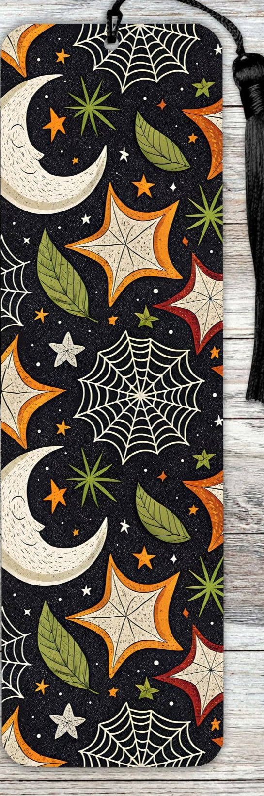 Metal Bookmark - Halloween Moons and Stars