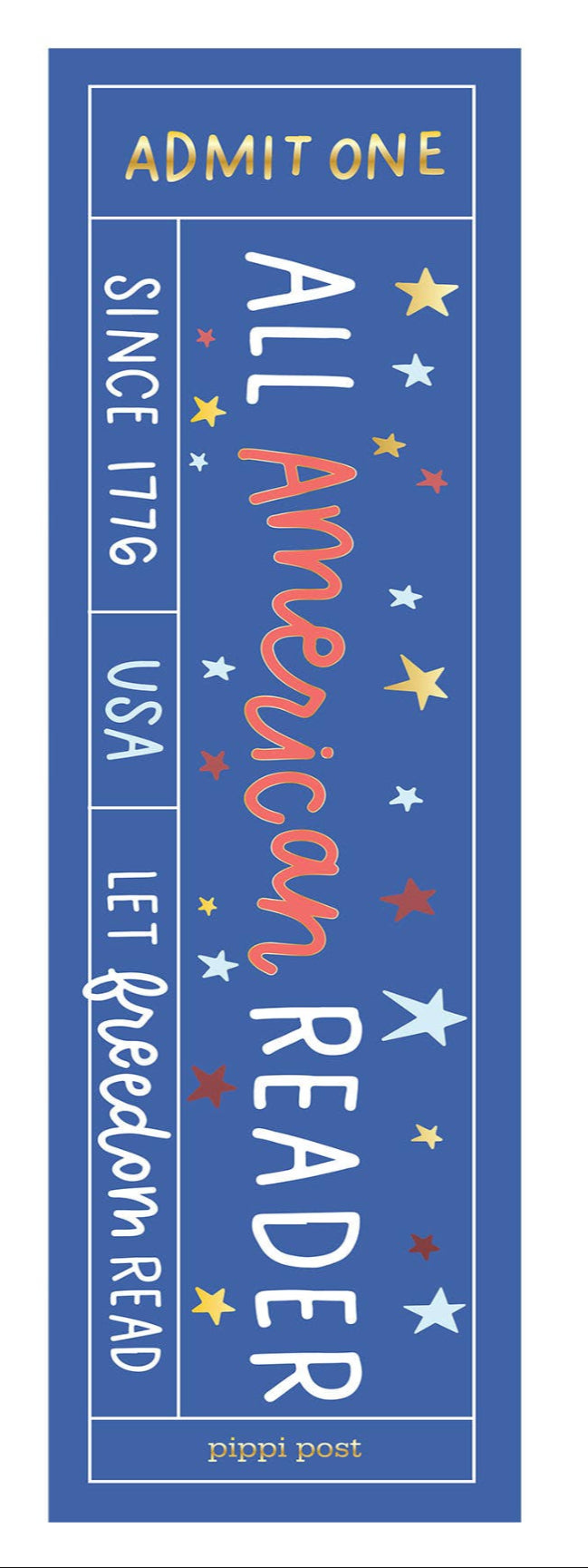 All American Reader Transparent Bookmark