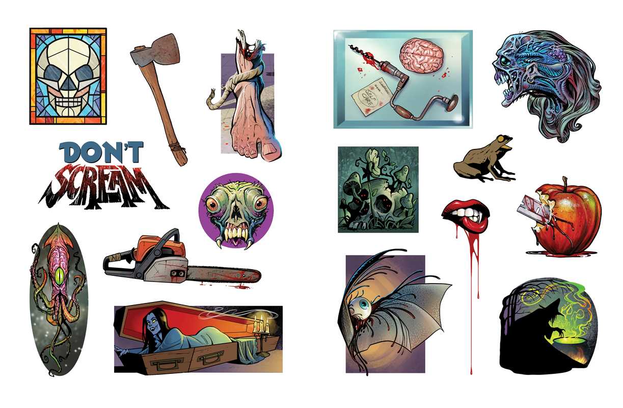 Extreme Horror Sticker Book