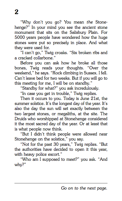 Forecast From Stonehenge, Children's Book