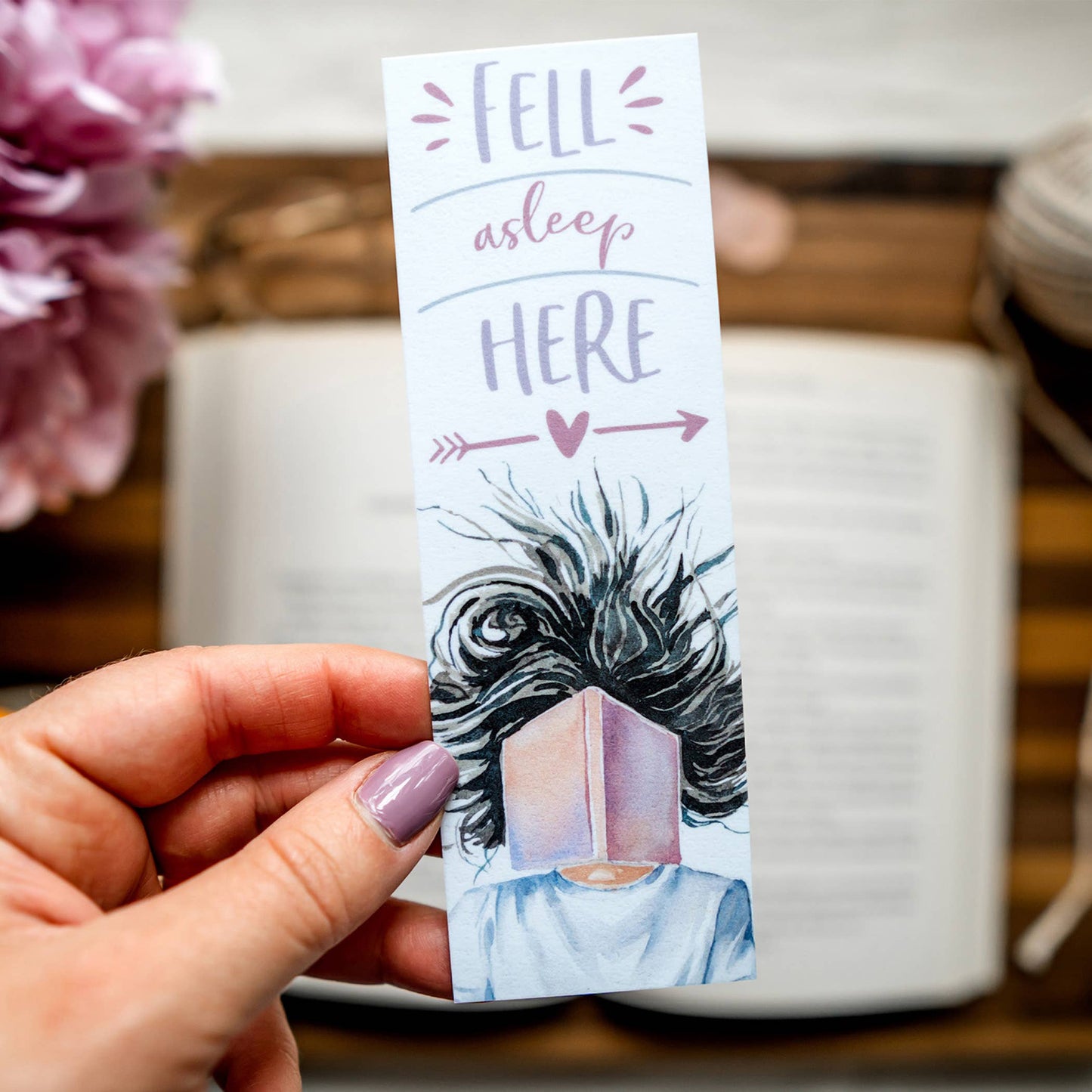 Alliterates - Fell Asleep Here Bookmark