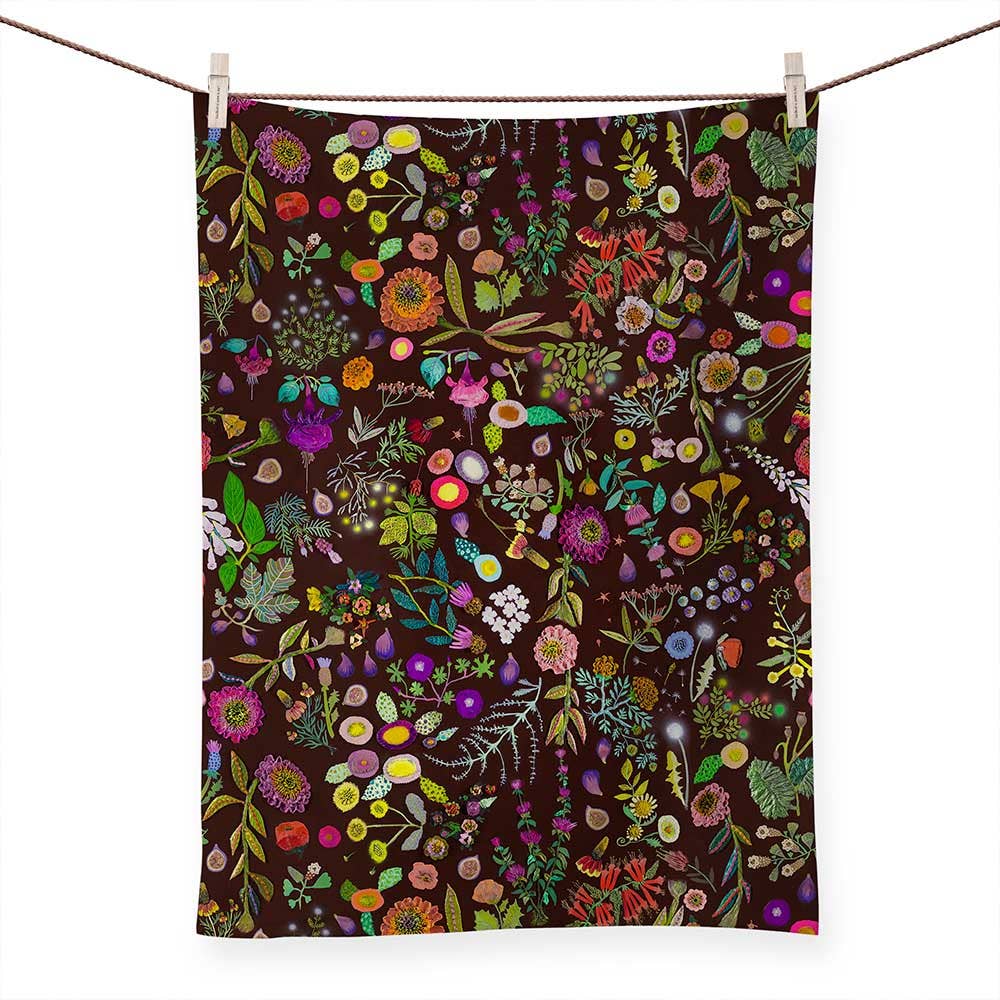 Fig Tree Garden by Eli Halpin Tea Towels