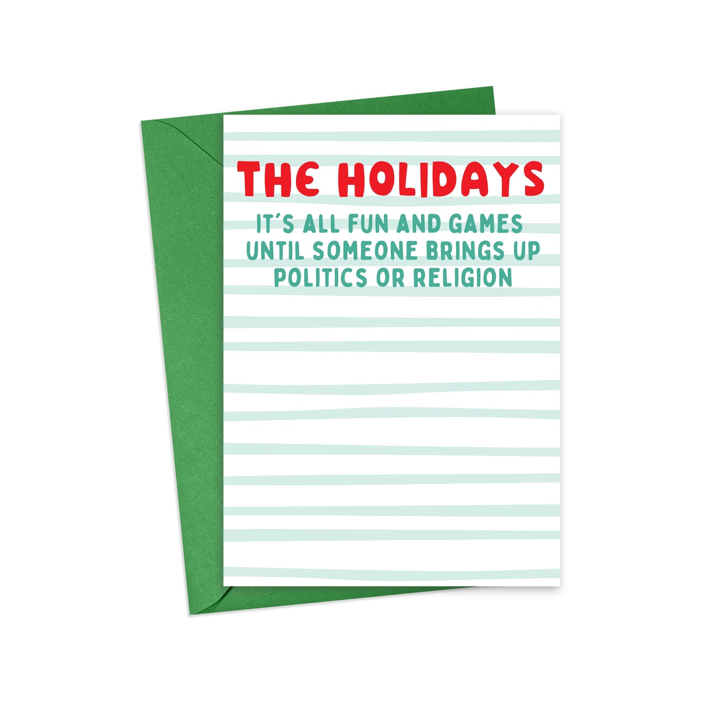 Greeting Card - Politics Funny Christmas Card Sassy Holiday Cards Xmas Gifts