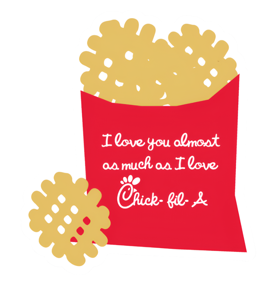 Love for Chick-fil-A Sticker