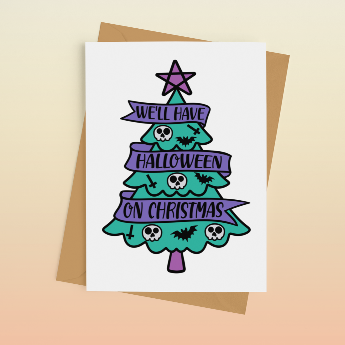 Indigo Maiden - We'll Have Halloween on Christmas Card