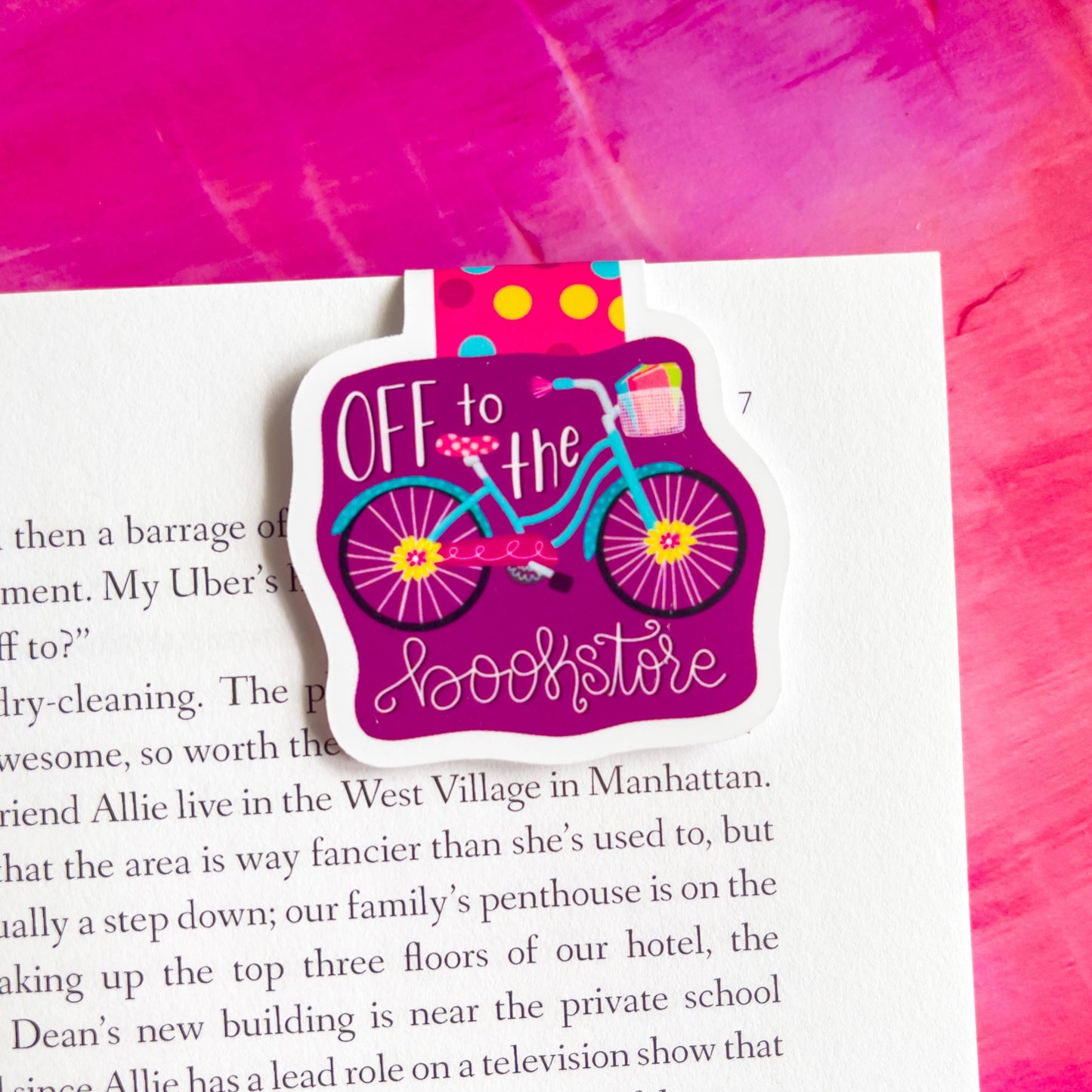 Magnetic Bookmark - Emily Cromwell - Off to the Bookstore