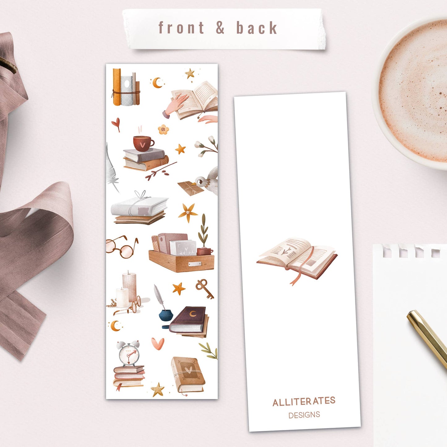 Alliterates - Book Lover Bookmark