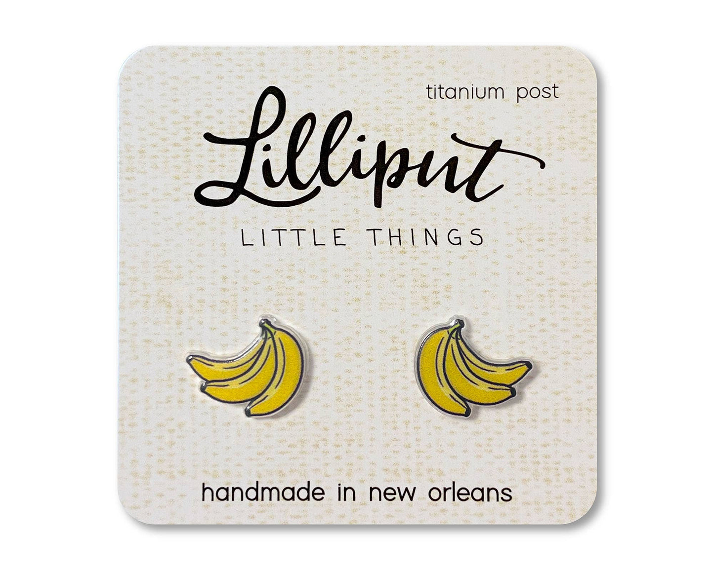 Lilliput Banana Earrings