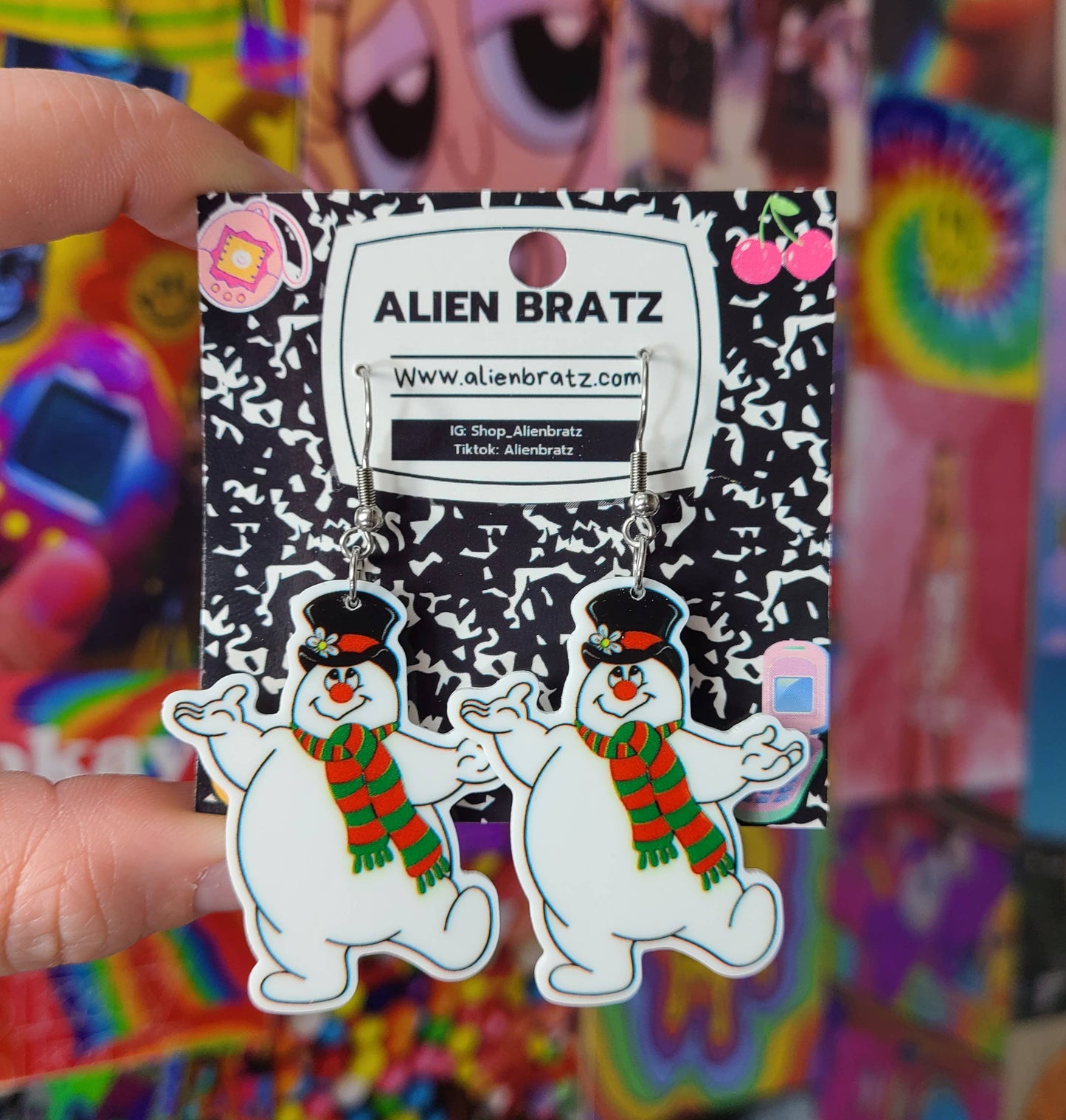 Earrings - Frosty the Snowman