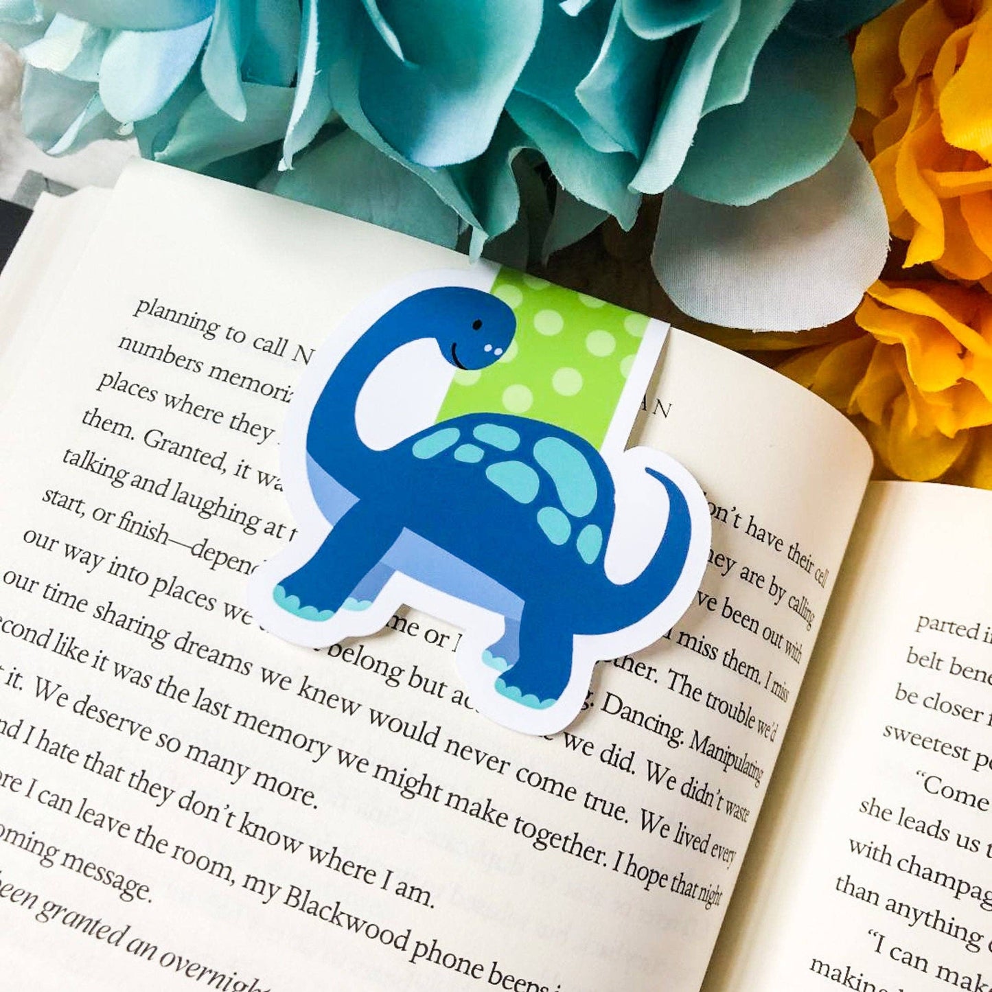 Magnetic Bookmark - Emily Cromwell - Long Neck Dinosaur
