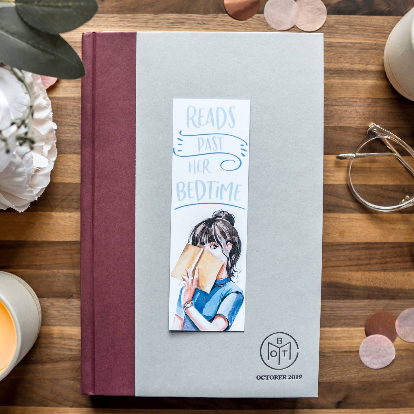 Alliterates - Reads Past Her Bedtime Bookmark