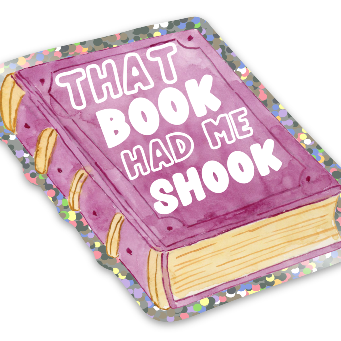 R is for Robo - Funny Book Stickers Bookstore Gifts Sassy Glitter Sticker