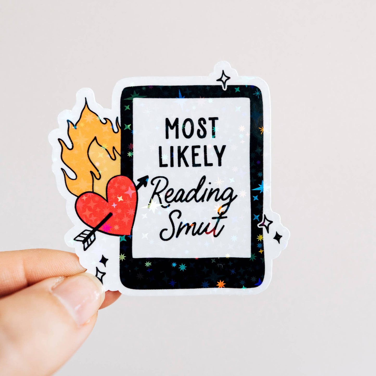 Alliterates - Most Likely Reading Smut Holographic Sticker