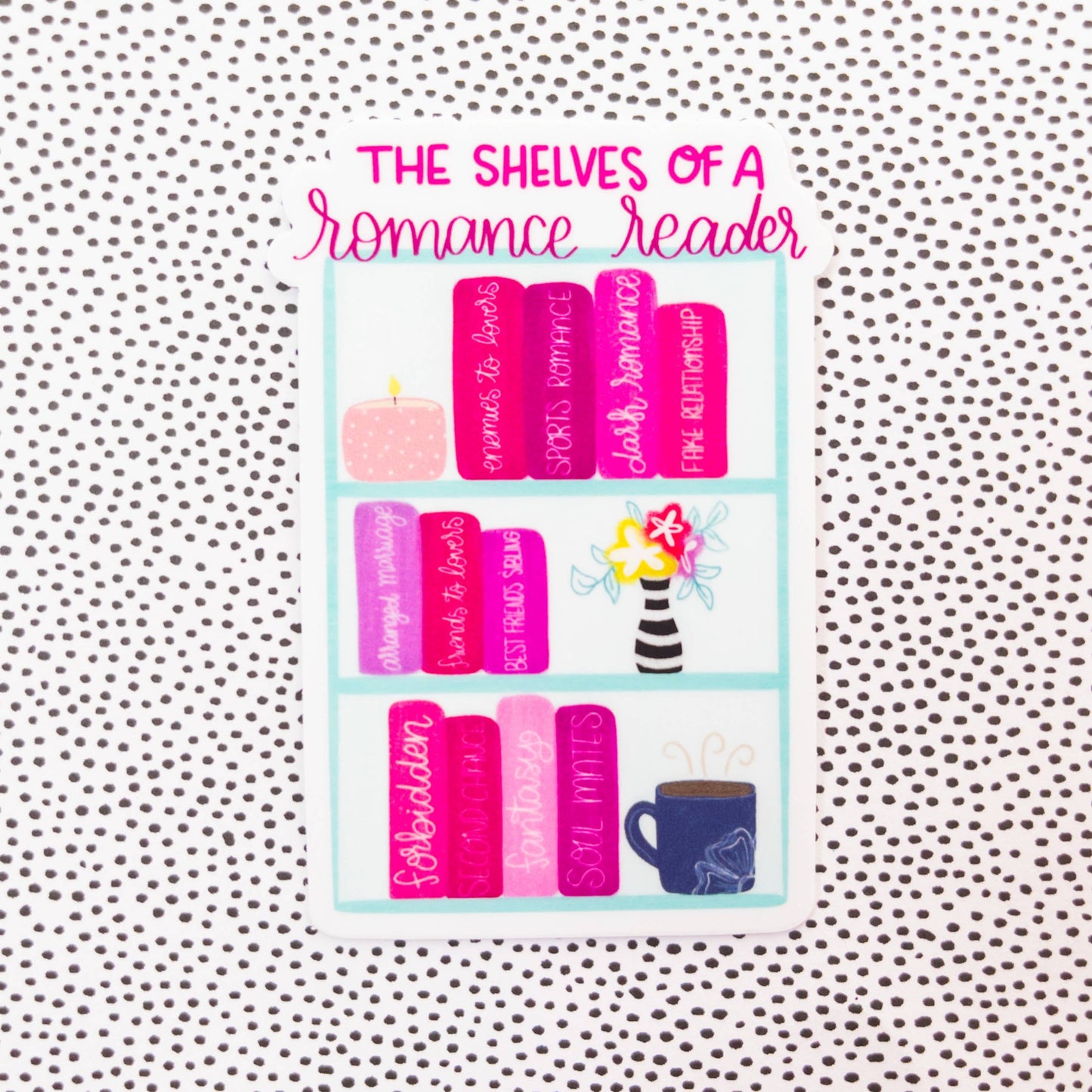 Emily Cromwell - The Shelves of a Romance Reader Vinyl Sticker
