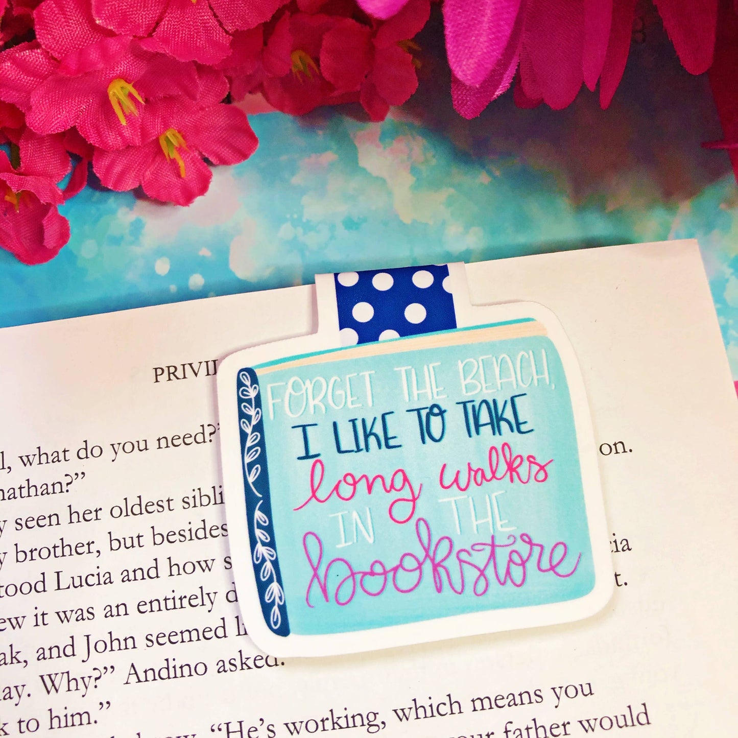 Magnetic Bookmark - Emily Cromwell - Long Walks in the Bookstore