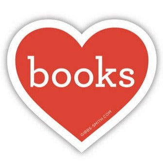 Gibbs Smith - Heart Books Sticker