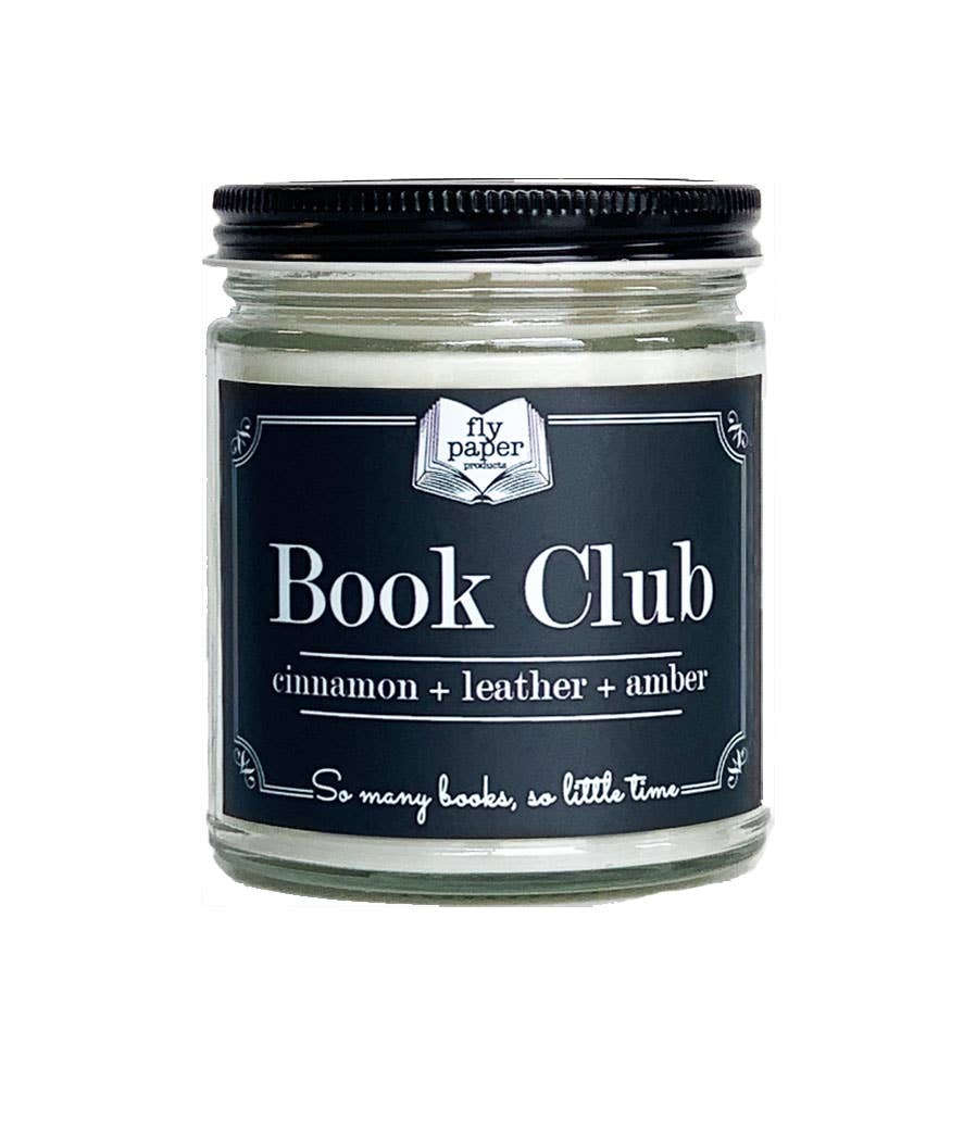 Candle - Book Club 9oz Literary - Glass - Soy