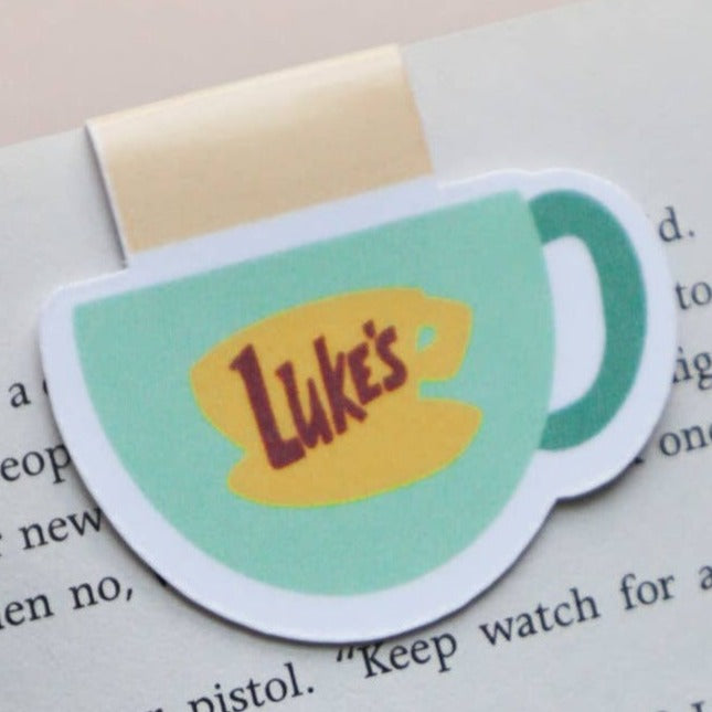 Furever Booked - Lukes Coffee Magnetic Bookmark