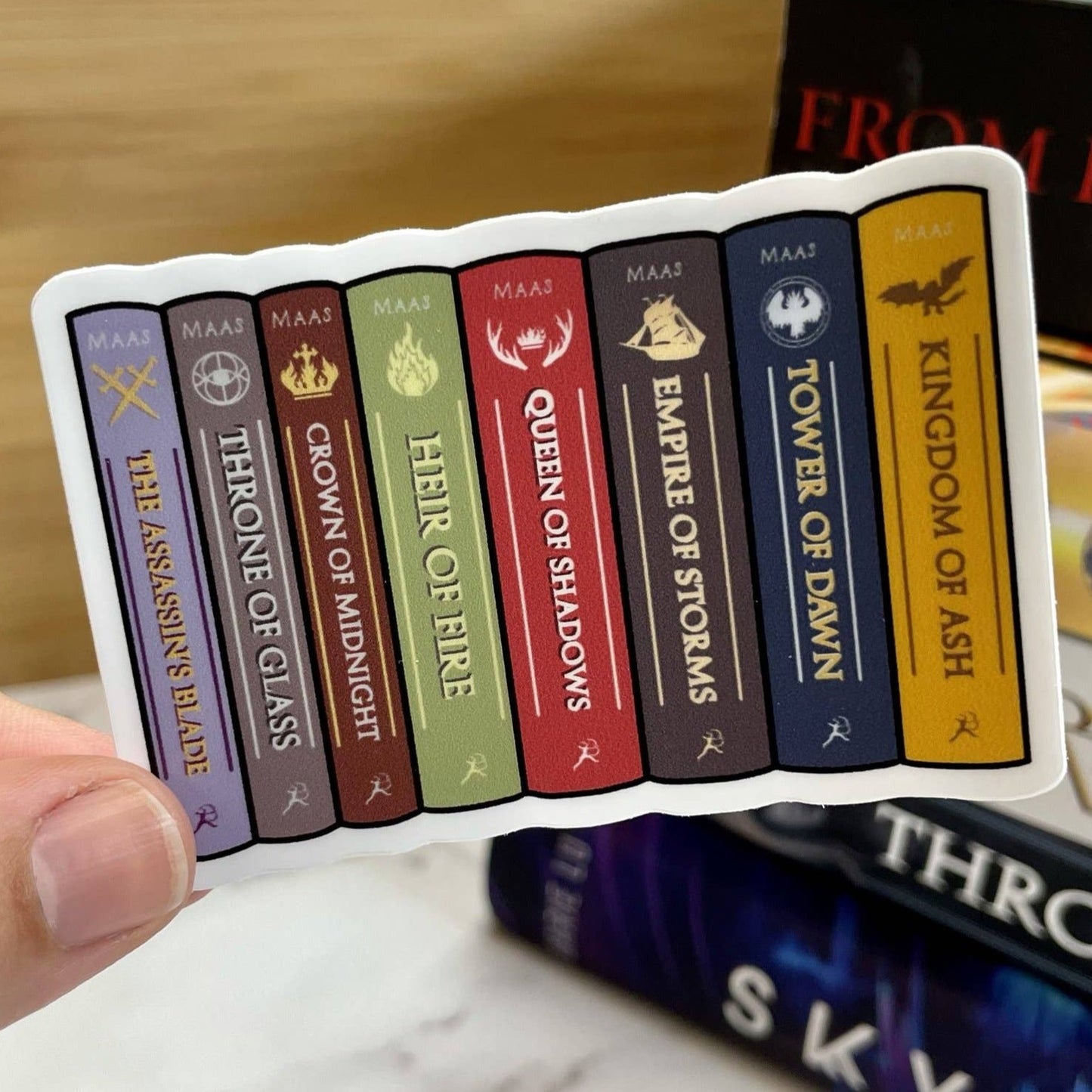 Wildly Enough - Throne of Glass Series Sticker, 3-inch